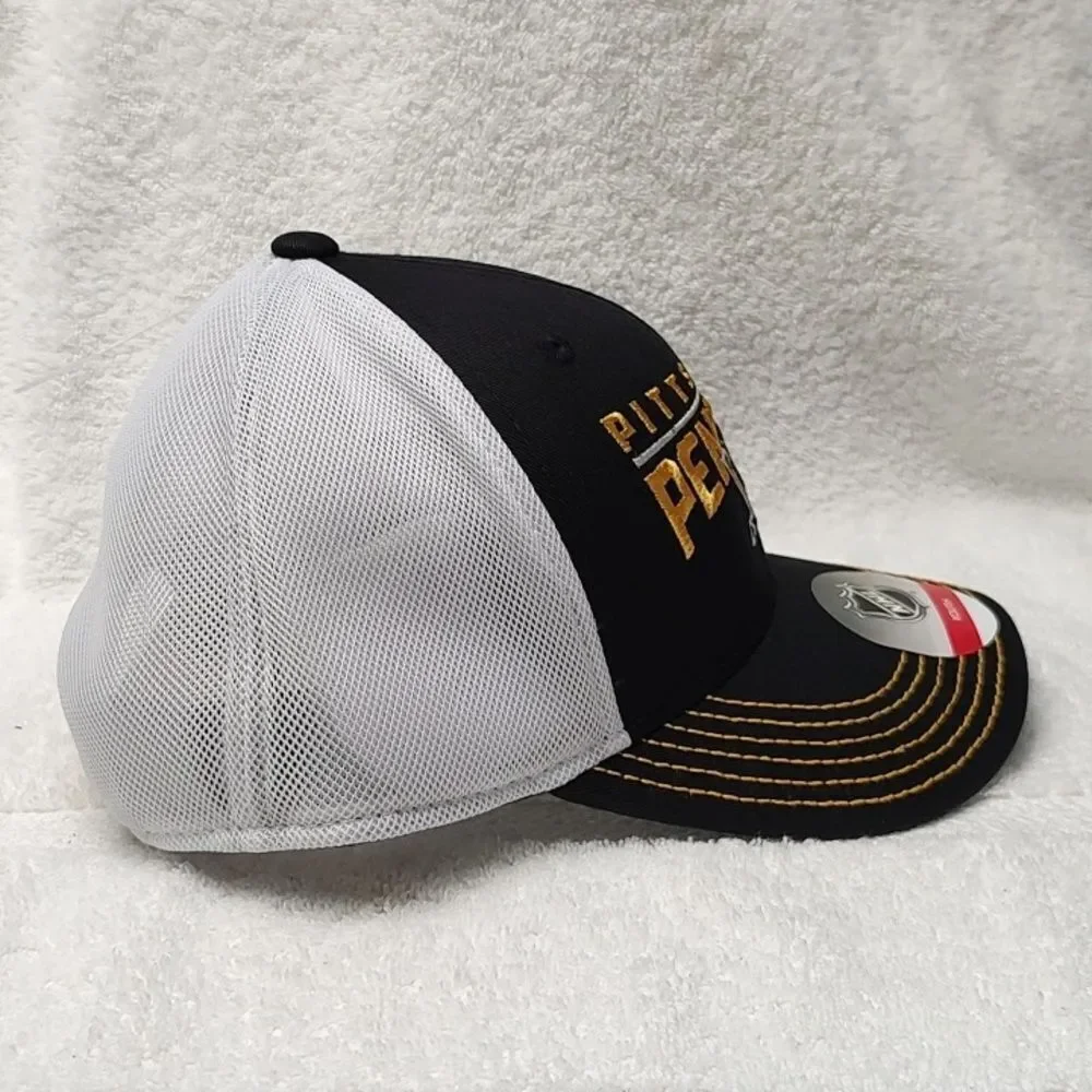 NHL Pittsburgh Penguins YOUTH Trucker Mesh Snapback Hat - New